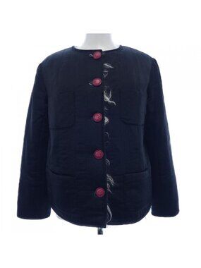 Chanel Collarless Jacket Silk 38